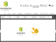 Tablet Screenshot of barbieriimoveis.com.br